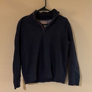 Brooks Brothers Dark Blue Zip-Up Sweater